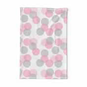 Pink Grey Polka Dots