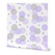 Purple Grey Polka Dots