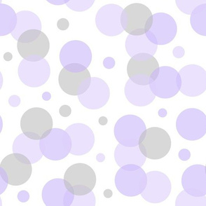 Purple Grey Polka Dots