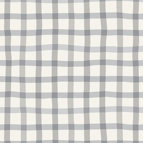 Wobbly Gingham in Lunar Gray 