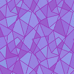 striped polygons - violet