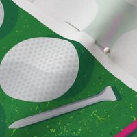 Golf Ball and Tees by Artful Freddy