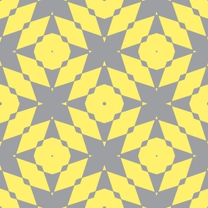 Arabesque in Yellow and Gray (large scale)