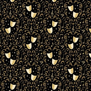 Theater Damask (Extra Small Dark)