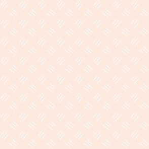 SMALL mudcloth freehand checkerplate - pale peach