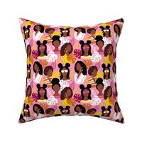 African American black women pink