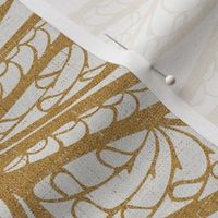 dragonfly damask (large, gold)