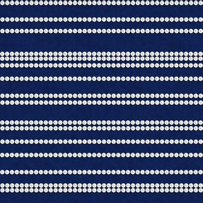 Pearl Stripes on Navy Blue