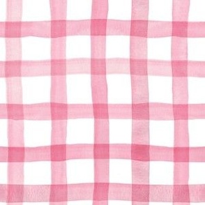 watercolor plaid pink