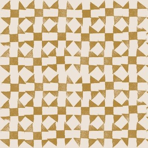 Mustard + Cream quilt