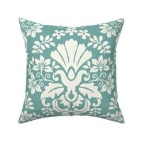 Damask Fan Sea Glass