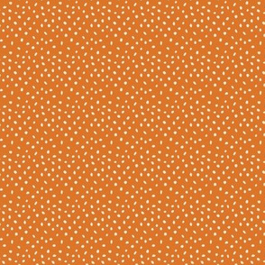 Confetti spots pumpkin orange – micro scale