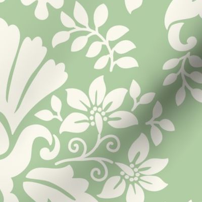 Damask Fan Mint