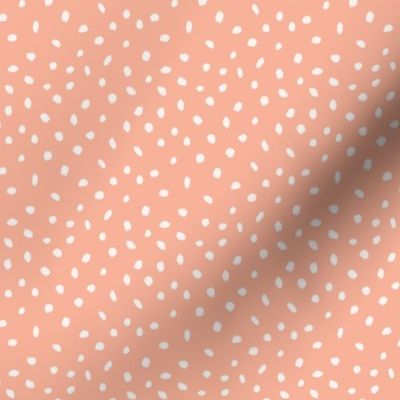 Confetti spots peach – tiny scale