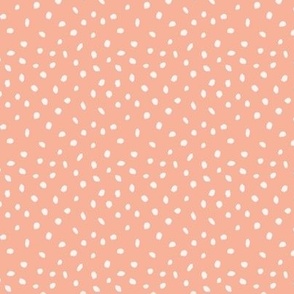 Confetti spots peach – tiny scale