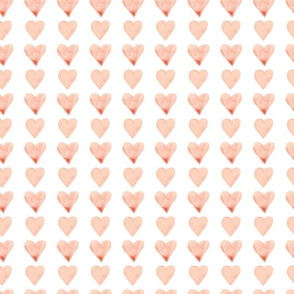 Light Pink Valentines Hearts - Medium