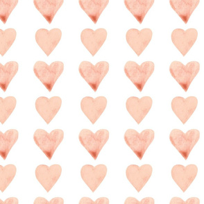 Light Pink Valentines Hearts - Large