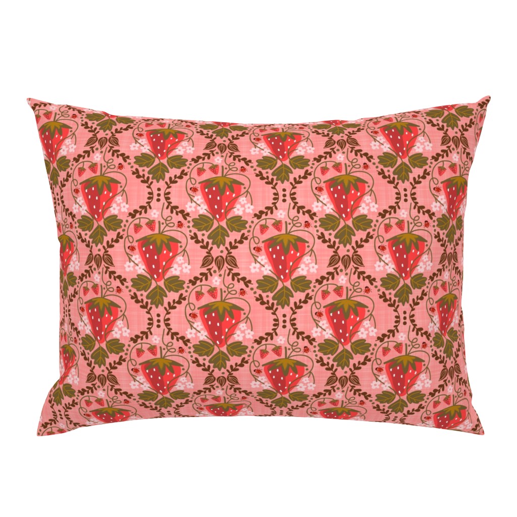 Strawberry Damask - Mustard