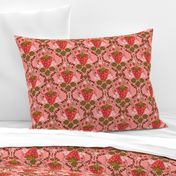 Strawberry Damask - Mustard