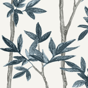 Deana Climbing Teal Charcoal branches