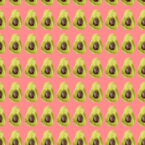 Avocados on Bright Pink - Medium