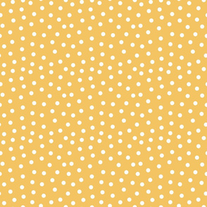 Sunshine Yellow and White Polka Dot - Medium