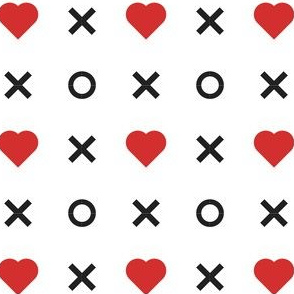 Valentines Day Hearts Mask Pattern XOXO, Hugs and Kisses, Valentines Day Fabric, Valentines Day, Mask - Valentines Day - Valentines Day Fabric