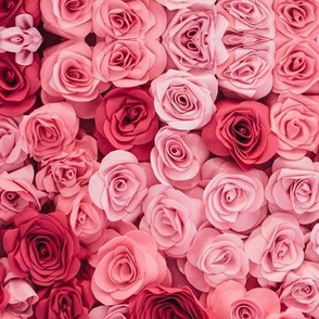 Valentines Day Flowers, Roses, Pink Roses, Red Roses, Rose, Pink Flowers, Valentines Day Fabric, Valentines Day - Valentines Day - Valentines Day Fabric