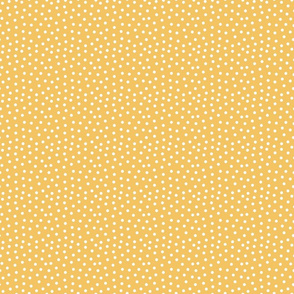 Sunshine Yellow and White Polka Dot - Small