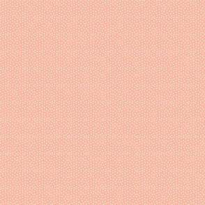 Tangerine Pink and White Polka Dots - Mini