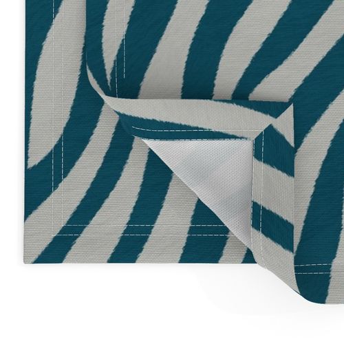 Zebra in teal and grey Adriatic Sea + Silverpointe