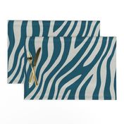 Zebra in teal and grey Adriatic Sea + Silverpointe