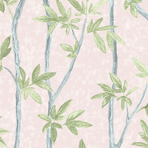 Blush and green Climbing Branches