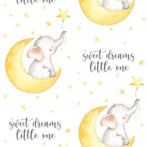 Baby Elephant on Moon, Sweet Dreams Little One