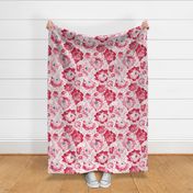 Rosy Floral Original Bright Large Scale