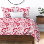 Rosy Floral Original Bright Large Scale