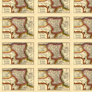 Derbyshire (Darbyshire) from John Speed's Atlas of English Counties