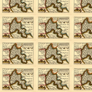 Oxfordshire from John Speed's Atlas of English Counties