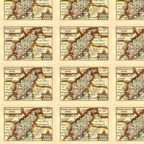 Northamptonshire from John Speed's Atlas of English Counties