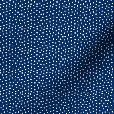 Royal Blue and White Polka Dots - Mini