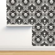 Golf damask wallpaper