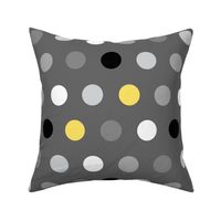 Yellow Dots on Gray