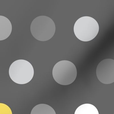 Yellow Dots on Gray