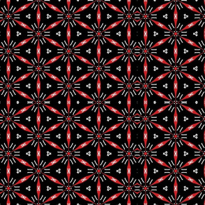 18G_Red & White on Black_12x9_Mirror