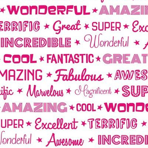 Awesome Words (Pink)