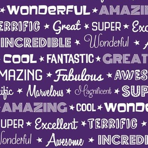 Awesome Words (Purple)