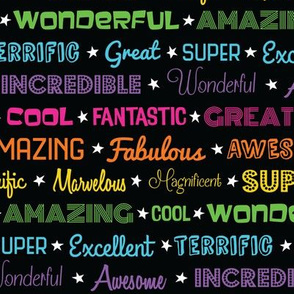 Awesome Words (Rainbow)