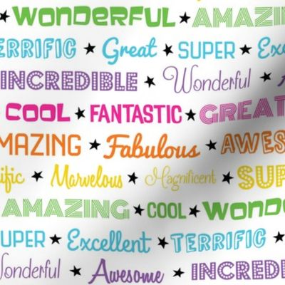 Awesome Words (Rainbow)