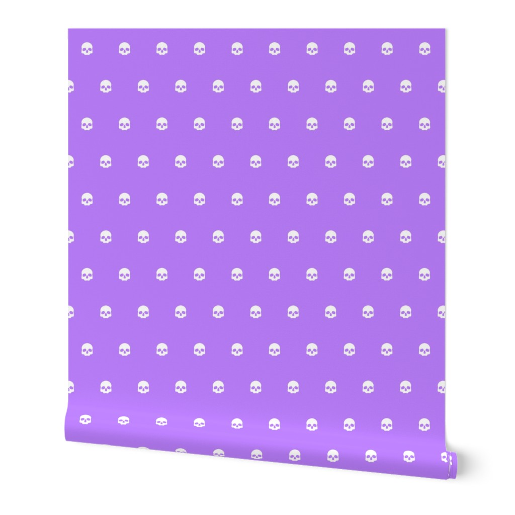 Purple Skull Polkadots