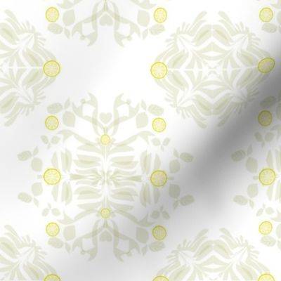 Pale Lemon Damask 